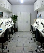 Laboratório de análise de amostras